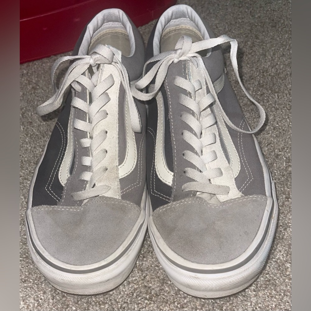 Vans Men’s 12 shoe suede canvas gray Old Skool drizzle - Picture 5 of 9